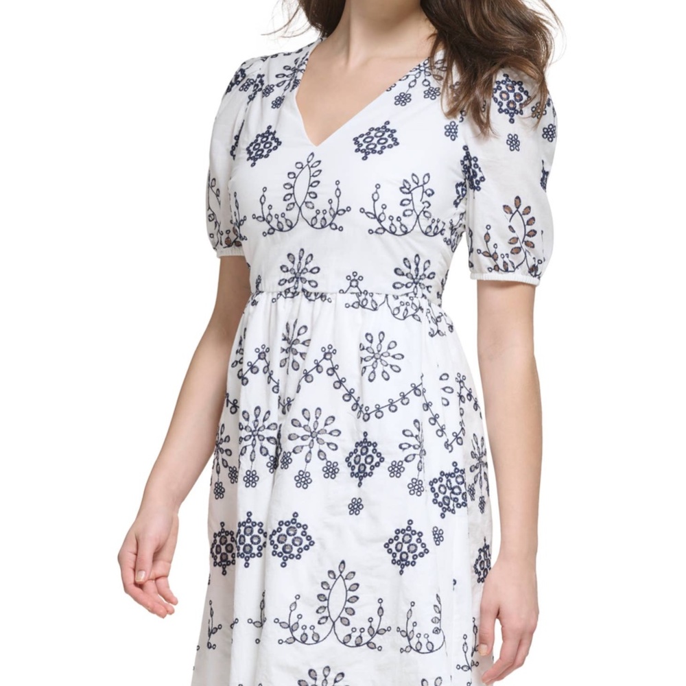 Eyelet Short Dress